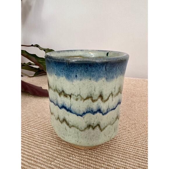 Handmade Studio Pottery Mugs, Vintage Tea/Coffee Cups, Mid Century Barware Retro - Picture 9 of 10